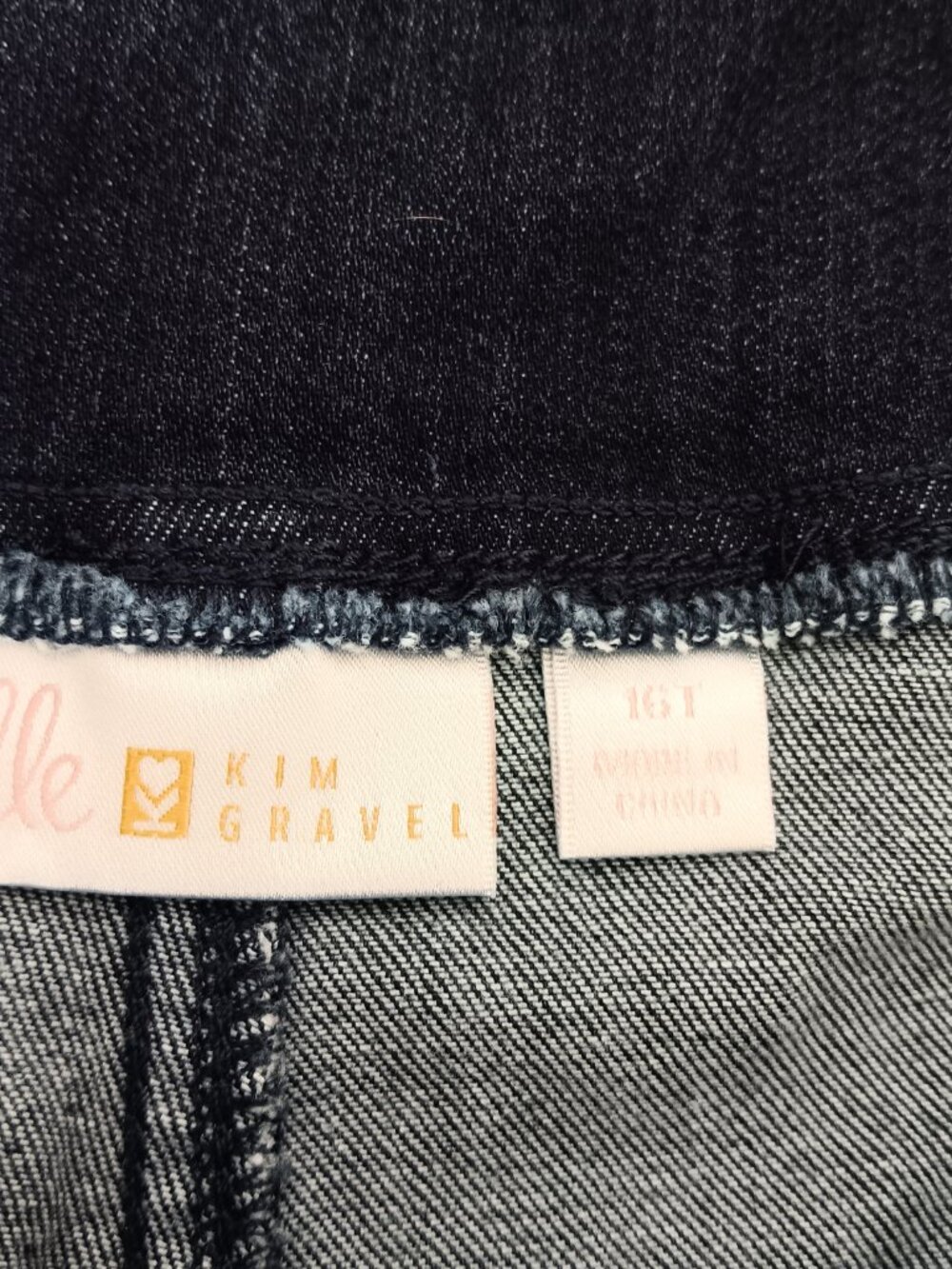 Belle by Kim Gravel Tall Primabelle Straight Leg Cropped Jean, Sz 16T a575234 - Picture 4 of 4